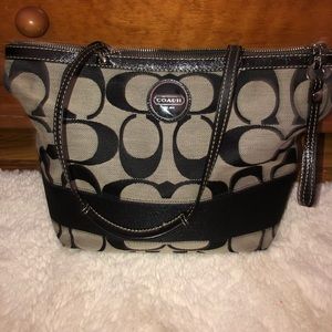 Black coach bag